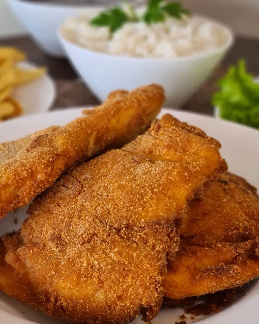 Marmitex Grande Com Bife Milanesa